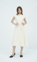 SIXDO Woven Flared Dress for Women